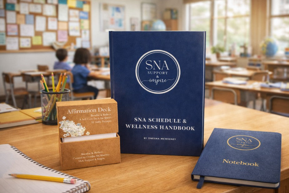 Ultimate Bundle - SNA Schedule & Wellness Handbook, SNA Notebook & SNA Affirmation Deck